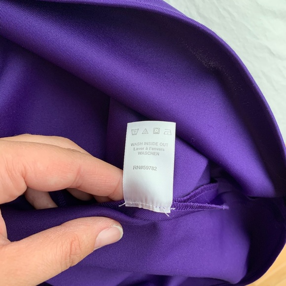 Royal Purple Strapless Cocktail Dress - Picture 7 of 7